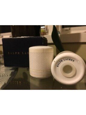 Ralph Lauren Vivienne Salt & Pepper Shakers Set Bone China NWB